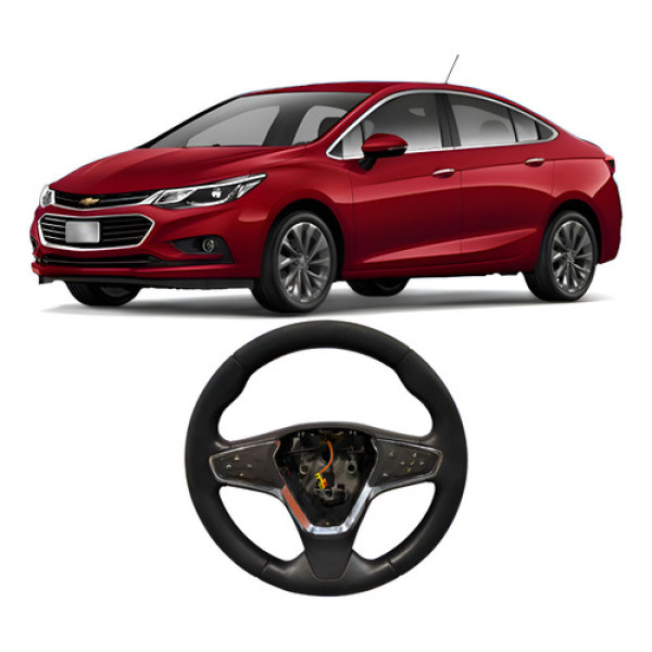 Volante Direção Com Comando Multifuncional Cruze 2018-2021 . Preto