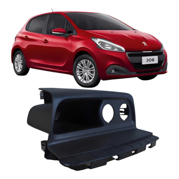 Moldura Cinzeiro Porta Objetos Central Peugeot 208 2019