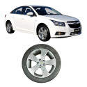 Roda Liga Aro 17 5 Furos Chevrolet Cruze 2013 1.8 Original Prateado