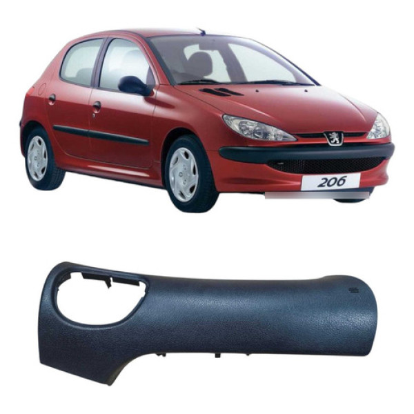 Acabamento Moldura Painel Peugeot 206 2004-2010 9661659077 Preto 1
