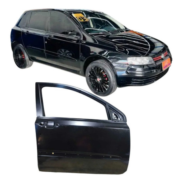 Porta Dianteira Direita Fiat  Stilo 2003 1.8 Original  Dianteira Direito Preto