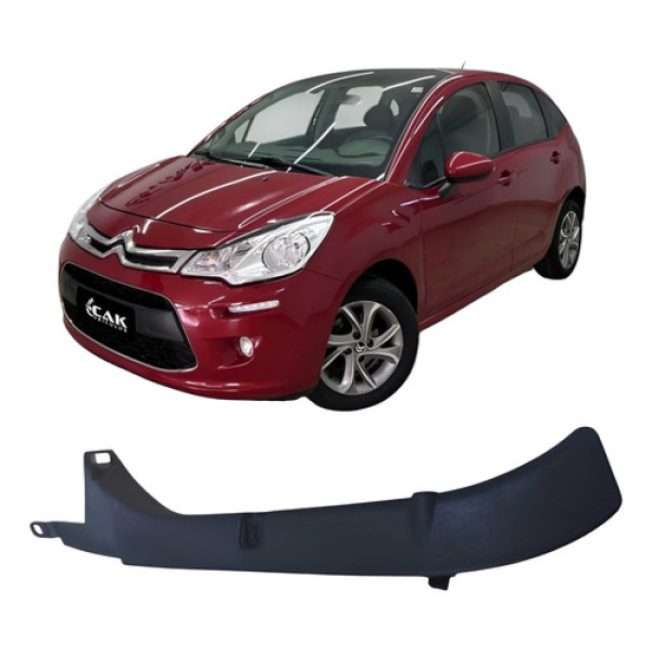 Acabamento Esquerdo Tampa Traseira Citroën C3 2013 968355178 Preto