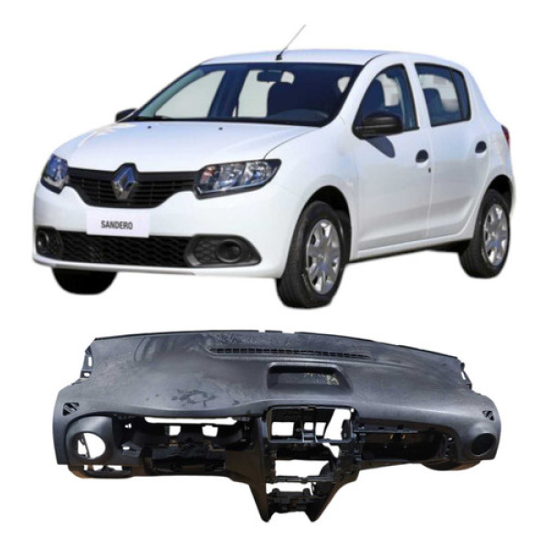 Acabamento Painel Tabelier Renault Sandero 2017 Original Preto