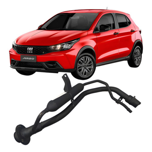 Tubo Gargalo Tanque Combustível Fiat Argo 2023 080820225c, Preto