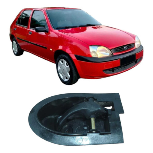 Maçaneta Dianteira Esquerda Ford Fiesta 2000 1.0 4p Original Preto Dianteira