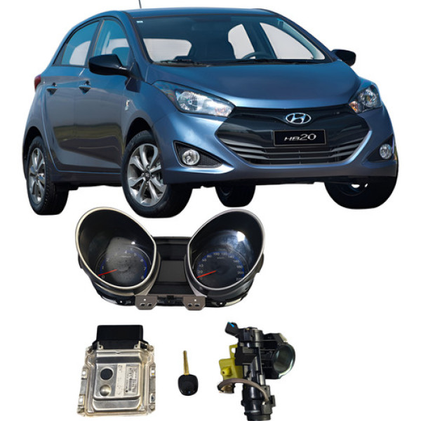 Kit Code Modulo Injeção Hyundai Hb20 1.0 3cc 12v 3916104220