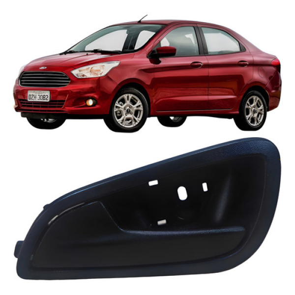Maçaneta Interna Esquerdo Ford Ka Se 2018 E3b5a22601a  Branco Dianteira/traseira