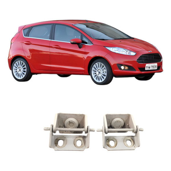 Par Dobradiça Tampa Traseira New Fiesta 2014 A 2019  .