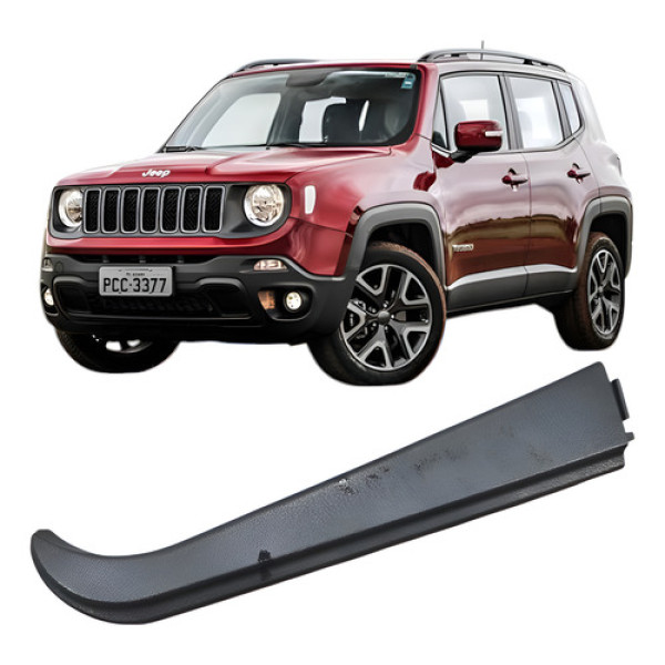 Moldura Forro Traseira Esquerda Jeep Renegade 1.8 Flex 2018 Preto
