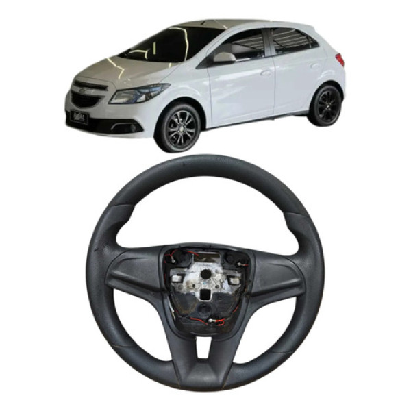 Volante Direção Chevrolet Onix 1.0 2014 Original Preto
