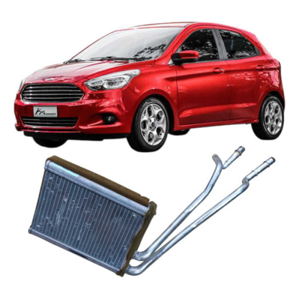 Radiador Caixa Ac Ford Ka 2015 1.0 3c 78934652 Prata