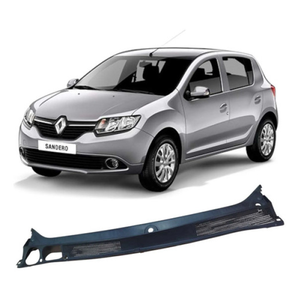 Grade Churrasqueira Renault Sandero 1.0 3c 2019 Original Preto Brilhante