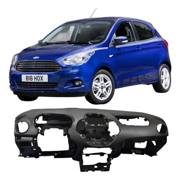 Capa Painel Frontal Instrumentos Ford Ka 2015 2019 Preto Preto Ford