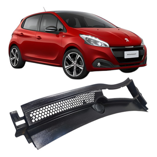 Grade Churrasqueira Direito Peugeot 208 2017 9677431280  . Branco