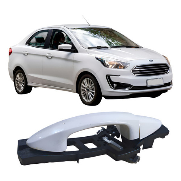Maçaneta Externa Traseira Esquerda Ford Ka 2018 Dn15a22437  Branco