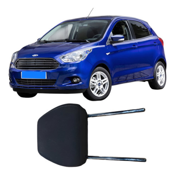 Encosto Cabeça Banco Dianteiro Esquerdo Ford Ka 2018 Preto