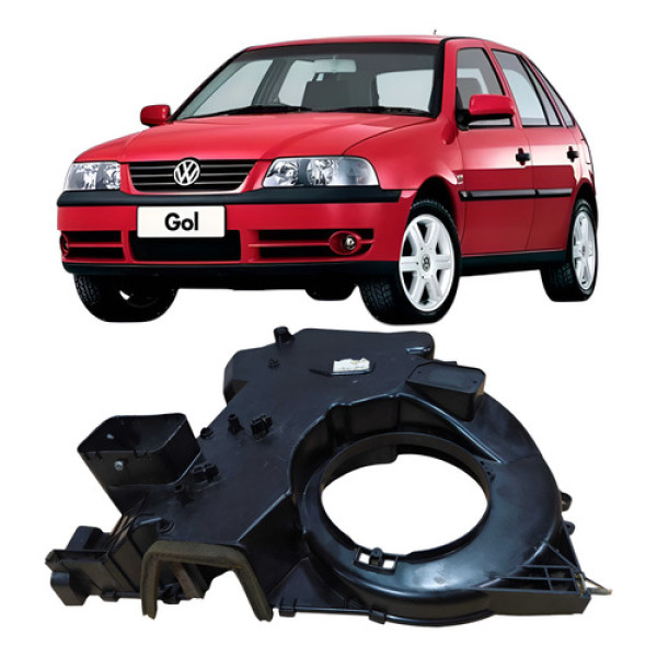 Suporte Eletroventiladot Ar Volkswagen Gol 2005 1.0 7676582 Preto