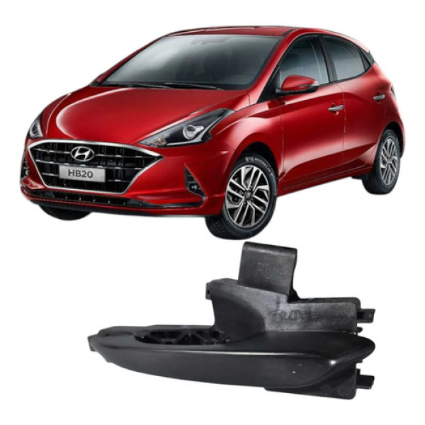 Maçaneta Externa Traseira Esquerda Hyundai Hb20 1.0 3c 2021 Preto Traseira