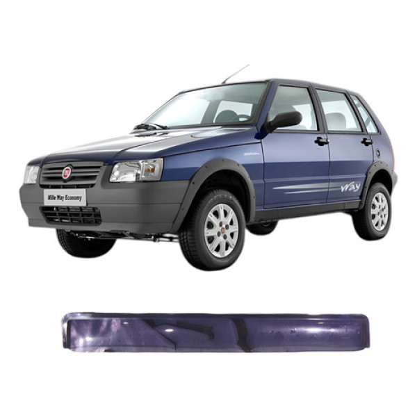Calha De Chuva Porta Traseira Esquerda Fiat Uno 1.0 4p  Azul