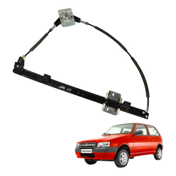 Maquina Vidro Manual Dianteiro Esquerdo Uno 2p 2012