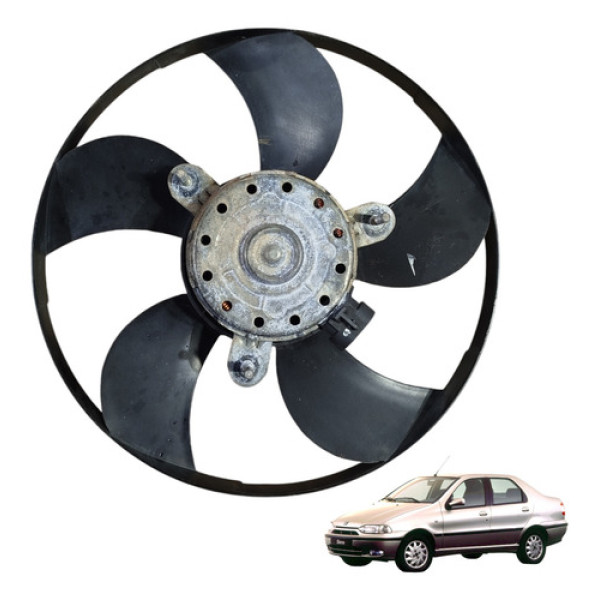 Eletroventilador Ventoinha C/ac Fiat Siena Palio 2000 A 2008