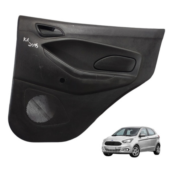 Forro Porta Traseiro Direito 4p Ford Ka Hatch 2014 A 2019 Preto