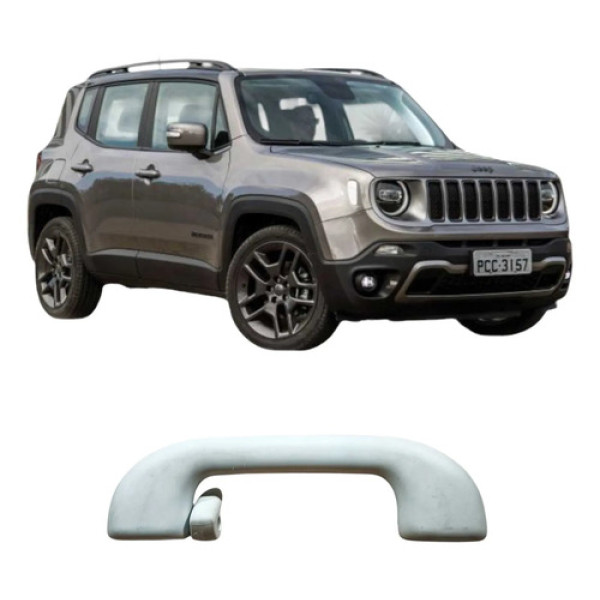 Alça Teto Dianteira Esquerda Jeep Renegade 2019 Original Preto