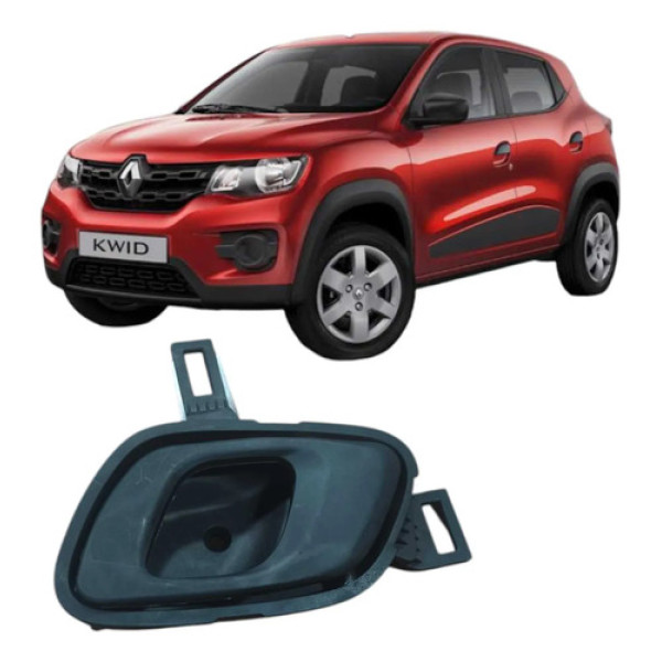 Maçaneta Interna Dianteira Esquerda Kwid 2018 806712607r Preto Dianteira