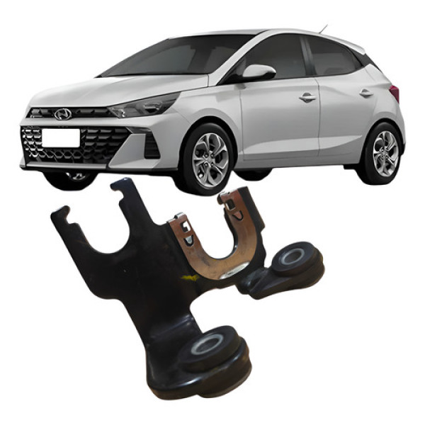 Suporte Cabo Seletor Marcha Hyundai Hb20 1.0 3cilindro 2021 Preto