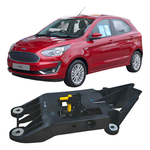 Suporte Base Alavanca Trambulador Marcha Ford Ka 2018 Preto Preto