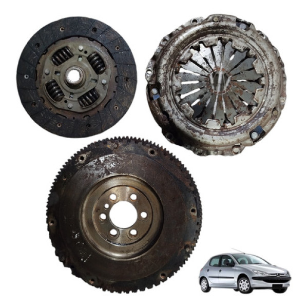 Kit Embreagem Plato Volante Peugeot 206 Citroen C3 C4 06/12