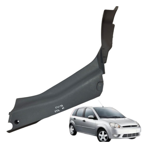Acabamento Soleira Traseira Esquerda Fiesta 1.0 4p 2006 2011 Cinza
