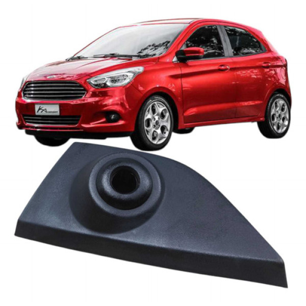 Moldura  Retrovisor Dianteiro Direito Ford Ka 2015 E3b5a234 Preto