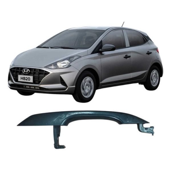 Maçaneta Externa Traseira Esquerda Hyundai Hb20 2020 Preto Traseira