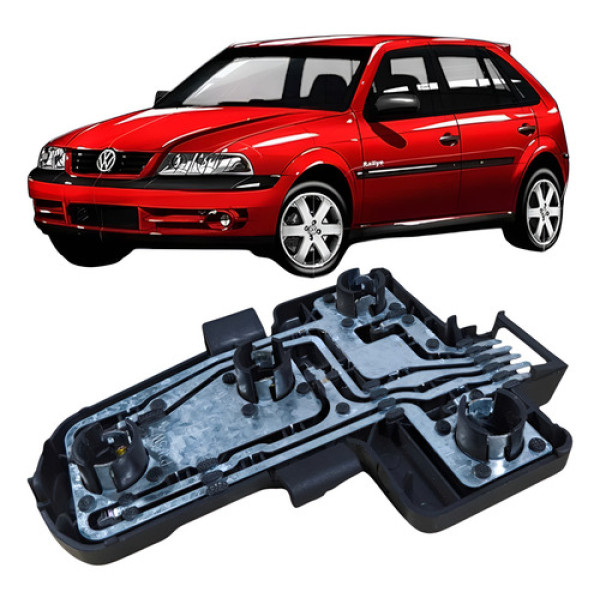 Soquete Circuito Lanterna Direito Volkswagen Gol 2005  Prateado