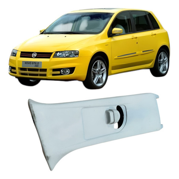 Acabamento Coluna Central Cinto De Segurança Fiat Stilo 2009 Vermelho