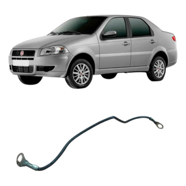 Aterramento Cabo Negativo Fiat Siena Palio 2013 1.0 Original Preto