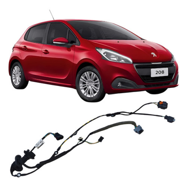 Chicote Porta Traseiro Direito Peugeot 208 2019 9829013480