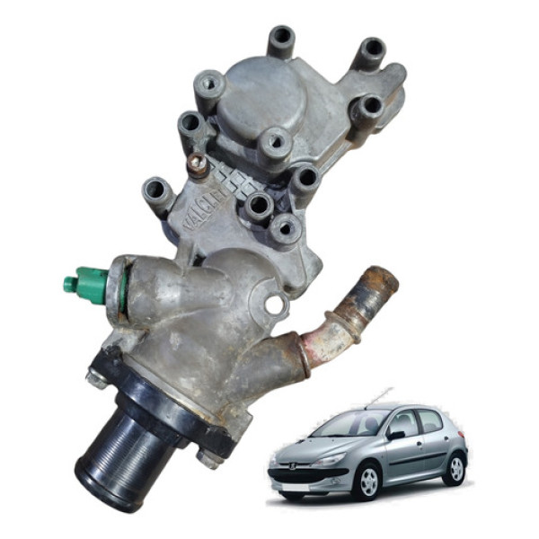 Carcaça Válvula Termostática Peugeot 206 207 2003 A 2008