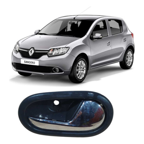 Maçaneta Interna Direita Renault Sandero 2019 1.0  Dianteira/traseira