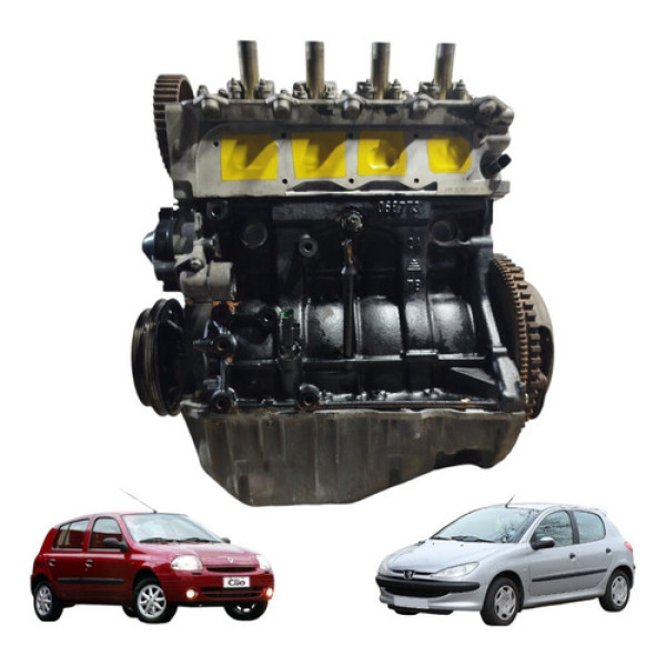Motor Parcial Renault Clio Peugeot 206 1.0 16v 70cv 02 A 05