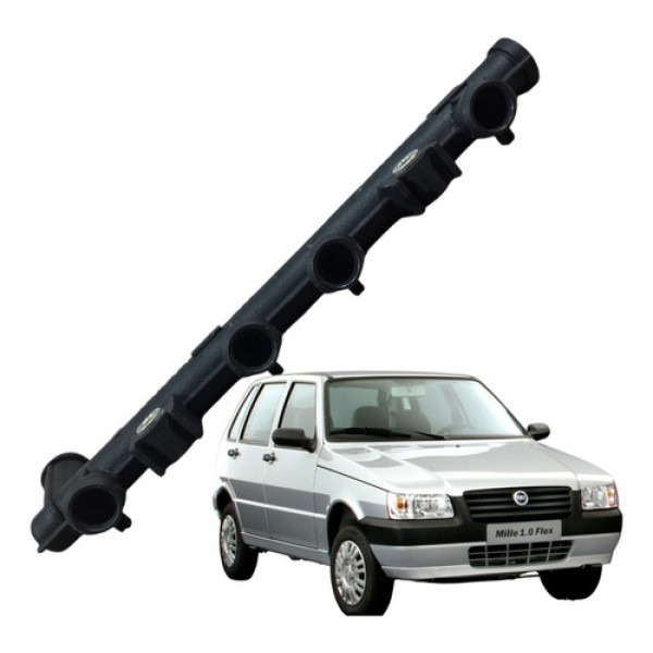 Flauta Injetora Combustível Uno Mille Fire 1.0 8v 2005a 2009