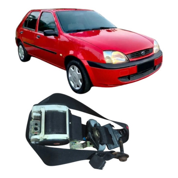 Cinto Dianteiro Esquerdo Ford Fiesta 2000 Original 