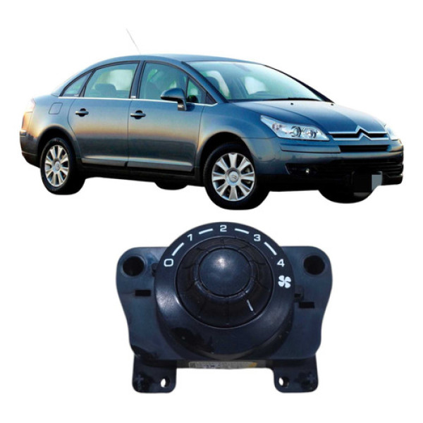 Botão Ar Condicionado Traseiro C4 Pallas 2.0 2008 96879649xt Preto
