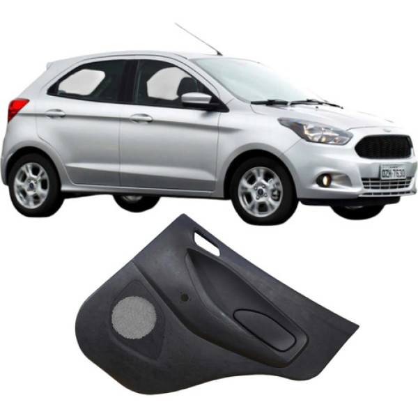 Forro Porta Traseira Direita Ford Ka 2018 A27406 Original Preto