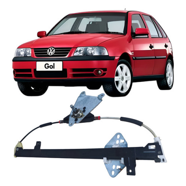Máquina Vidro Manual Traseiro Esquerdo Vw Gol 2005 5x4839401