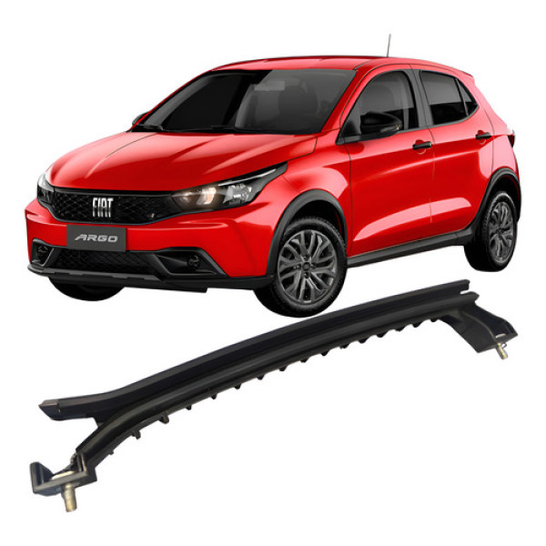 Guia Canaleta Vidro Traseiro Esquerdo Fiat Argo 2023 Preto Preto