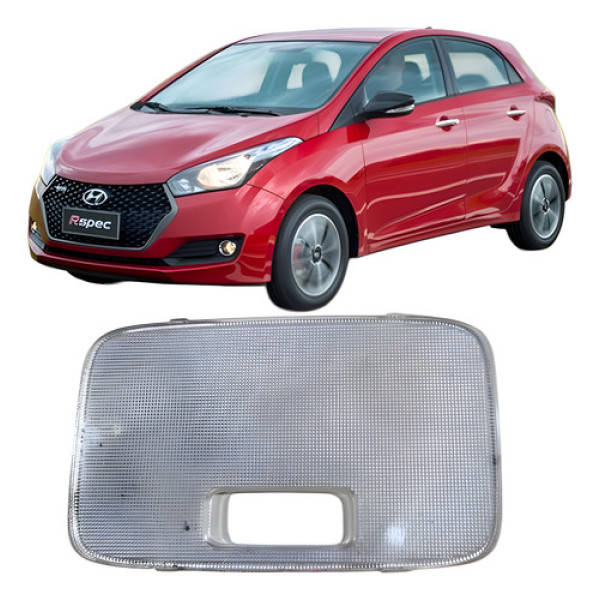 Tampa Transparente Luz Teto Cortesia Hyundai Hb20 2017  Branco