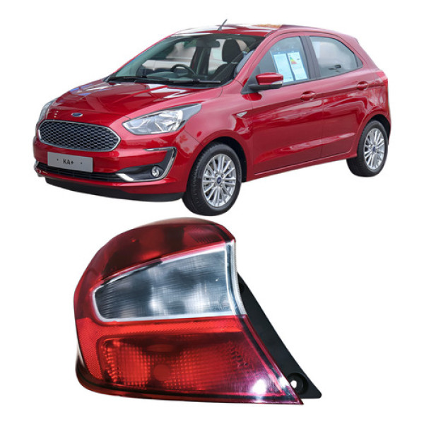 Lanterna Traseira Esquerdo Ford Ka Se 1.0 3c 2018 Ch3aa Esq Esquerdo/motorista Vermelho
