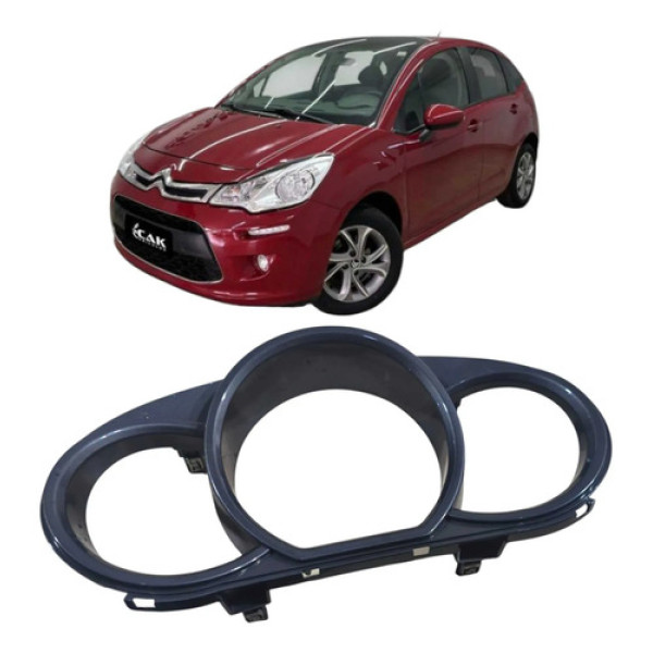 Moldura Painel Instrumento Citroen C3 1.5 2013 9676054977 Preto